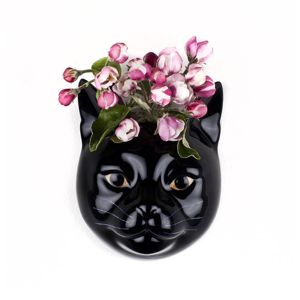 Quail Cat Lucky Wall Vase