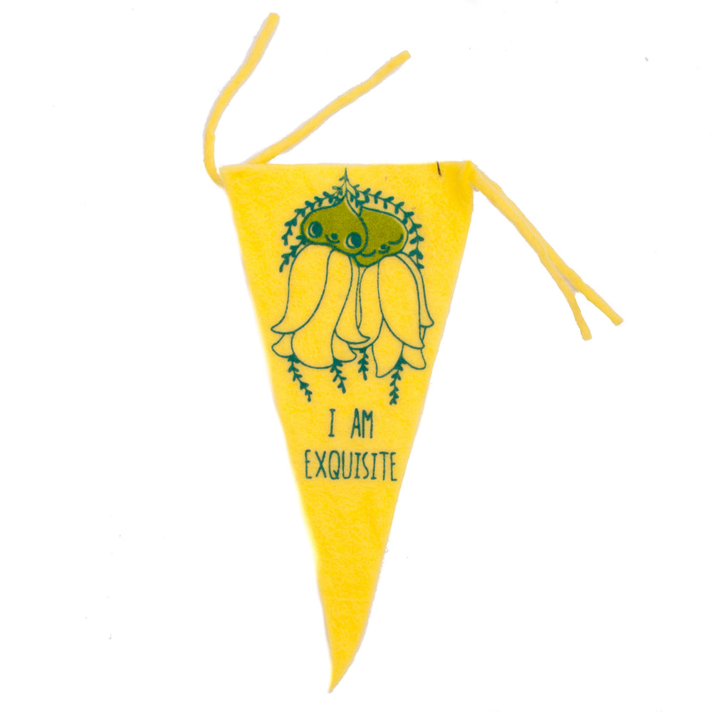 Misery Guts Club Flag I am Exquisite Bright Yellow