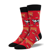 Socksmith Socks Men's Moove Over Red