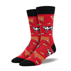 Socksmith Socks Men's Moove Over Red