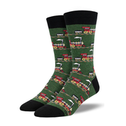 Socksmith Socks Men's Choo Choo Train Green