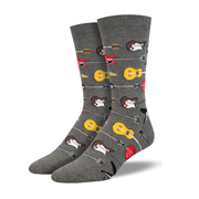 Socksmith Socks Men's Guitar Riff Charcoal