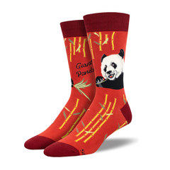 Socksmith Socks Men's Giant Panda Red