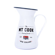 Moana Road Mt Cook Camping Ground Enamel Jug White