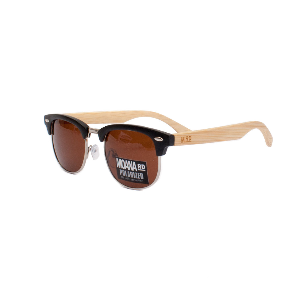 Moana Road Sunnies Forsyth Black Brown Lens