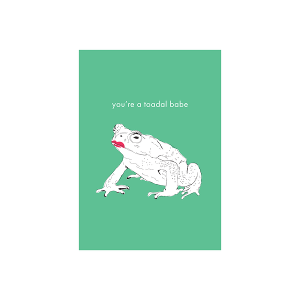 Iko Iko Animal Pun Card Toad