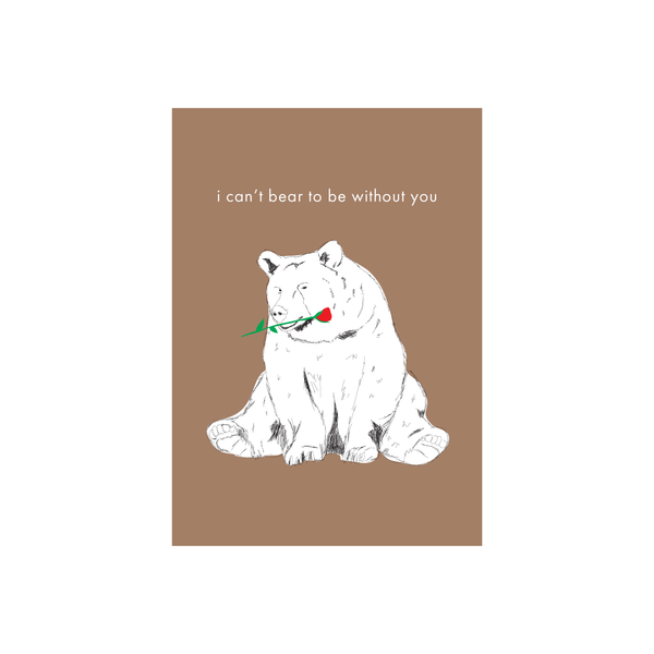 Iko Iko Animal Pun Card Bear