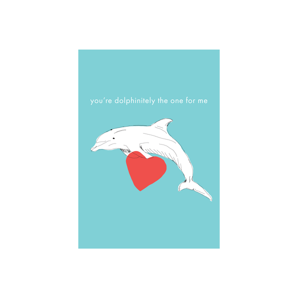 Iko Iko Animal Pun Card Dolphin