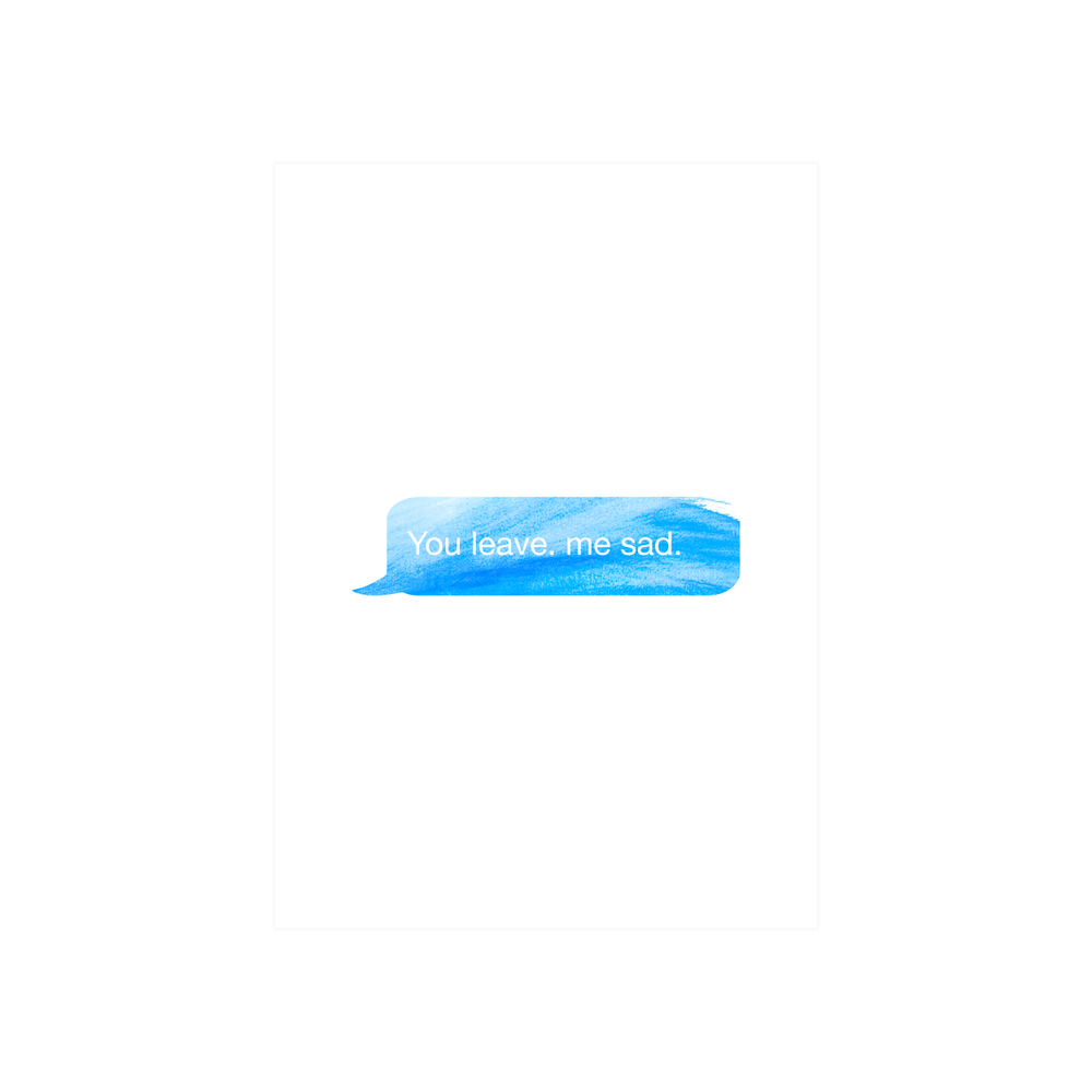 Iko Iko Text Card Me Sad