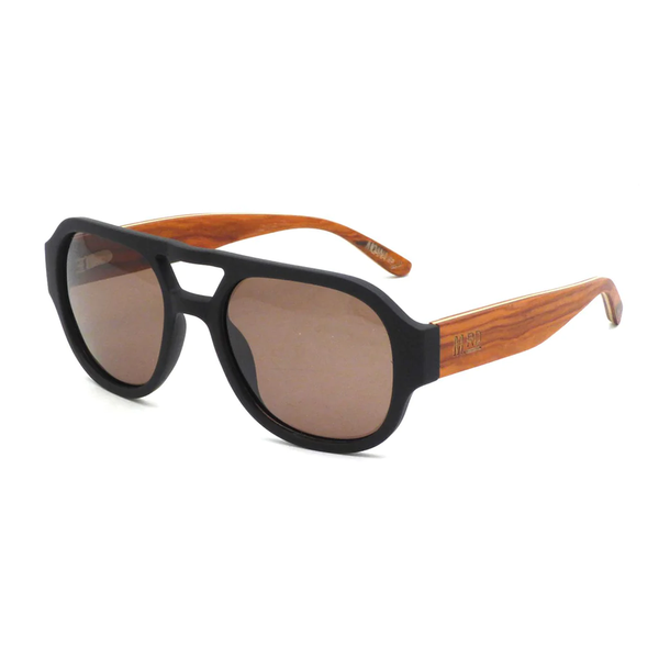 Moana Road Sunnies Boogie Wonderland Black with Wood Arms