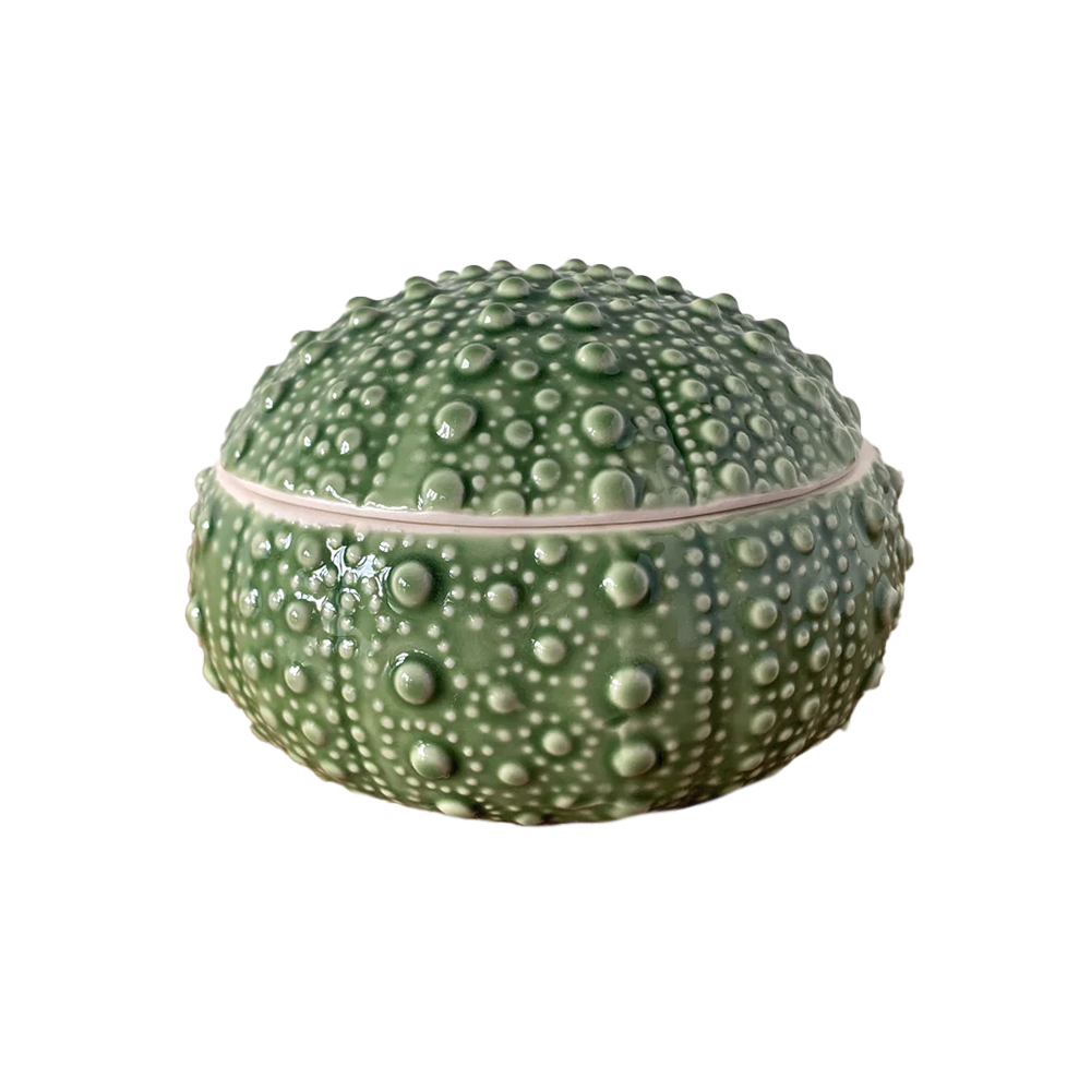 Moana Road Ceramic Kina Jar Green Large