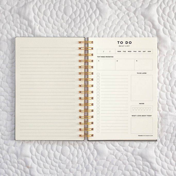 Frank Stationery To Do Daily Lists and Notes Black
