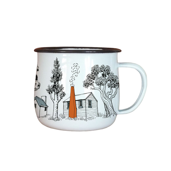 Wolfkamp and Stone Enamel Mug Backcountry Huts