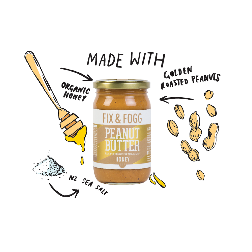 Fix & Fogg Peanut Butter Honey 275g D/C