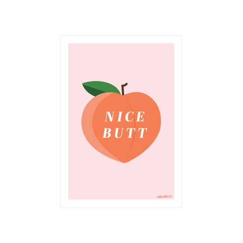 Iko Iko A4 Art Print Pop Nice Butt