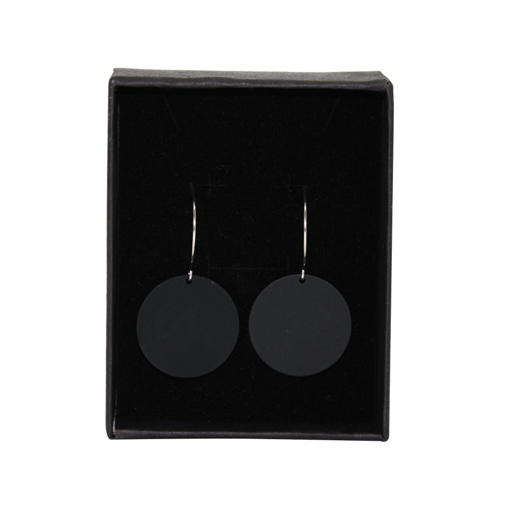 Penny Foggo Earrings Small Spot Black