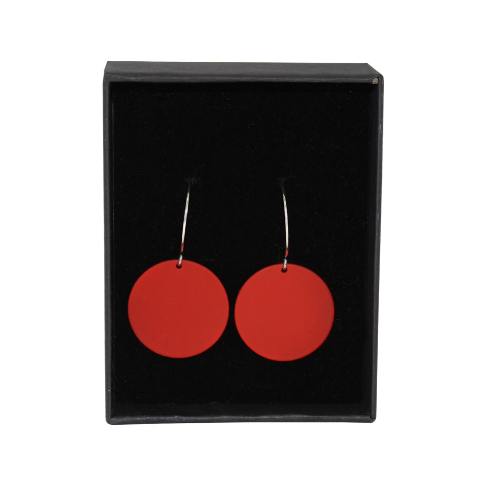 Penny Foggo Earrings Small Spot Red