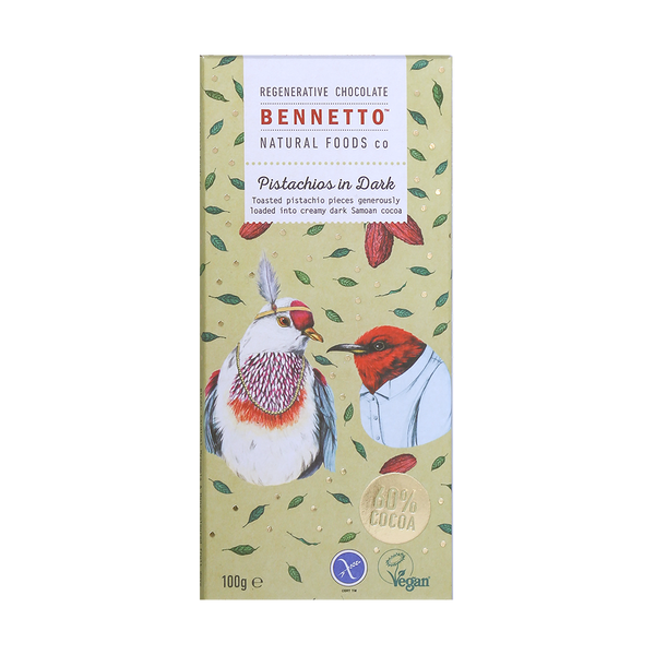 Bennetto Chocolate Pistachio Dark 100g