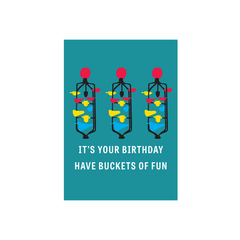 Iko Iko Pun Card Buckets