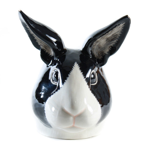 Quail Dutch Rabbit Egg Cup Black and White