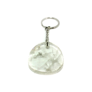 Semi Precious Gemstone Keyring Clear Quartz