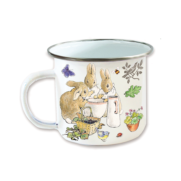 Beatrix Potter Enamel Mug Flopsy Bunnies