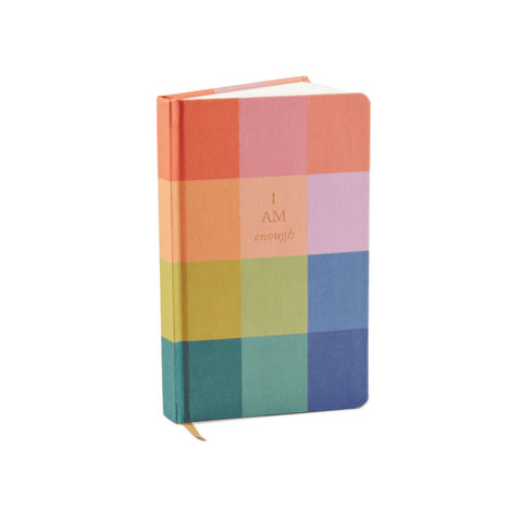 Designworks Ink Bookcloth Journal Rainbow Check I Am Enough