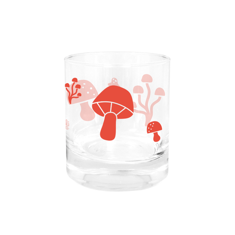 Iko Iko Glass Tumbler Fungi Red