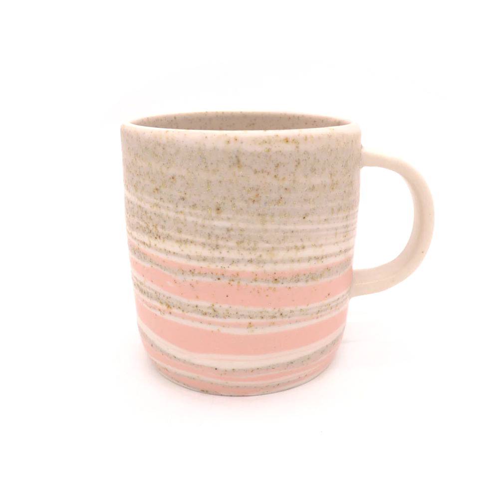 Mystery Creek Thrown Mug Pink Sand