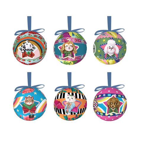 La La Land Christmas Fabulous Single Mini Bauble Assorted