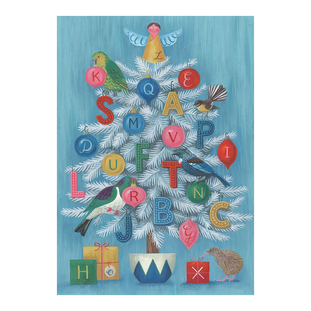 Wolfkamp & Stone NZ Alphabet Advent Calendar Giant Card