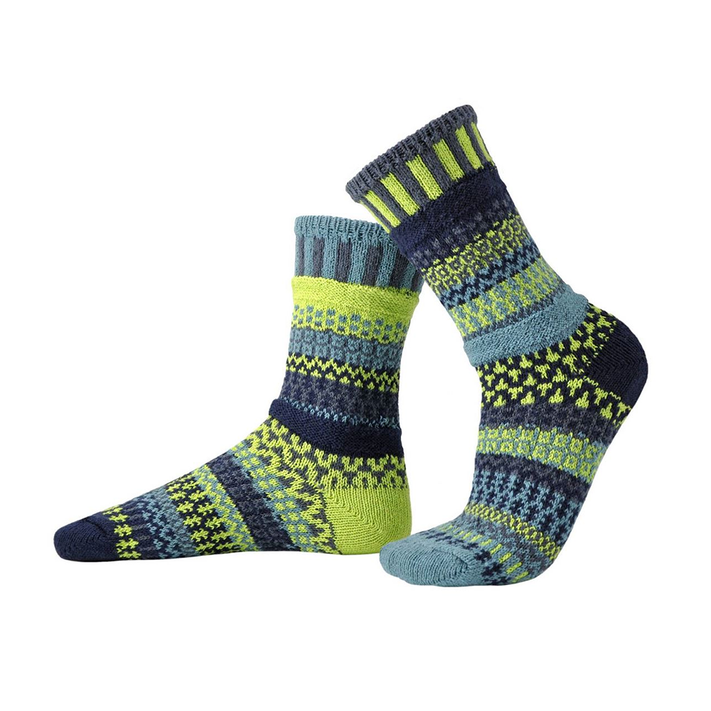 Solmate Socks Adult Crew Lemongrass