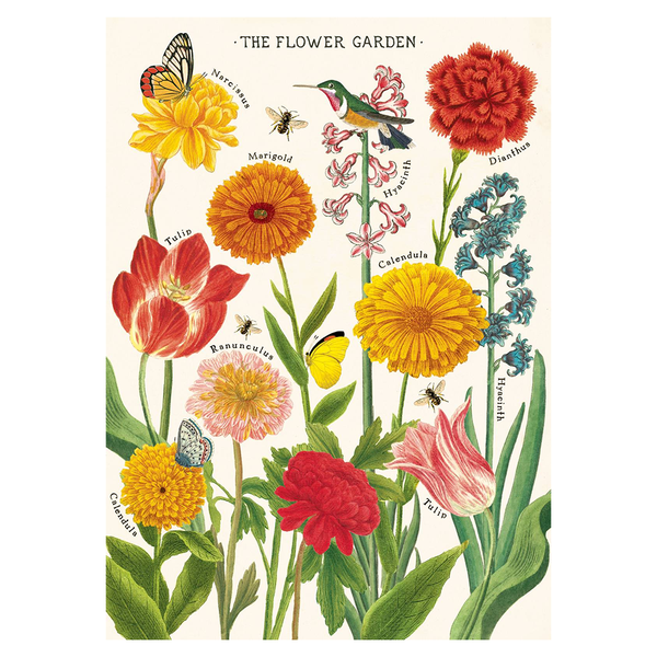 Cavallini Vintage Poster Flower Garden