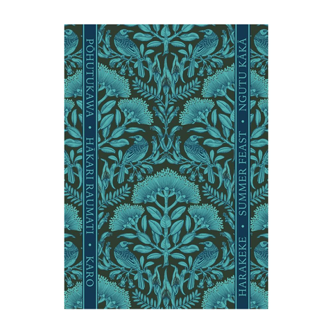 Raumati Tea Towel Turquoise