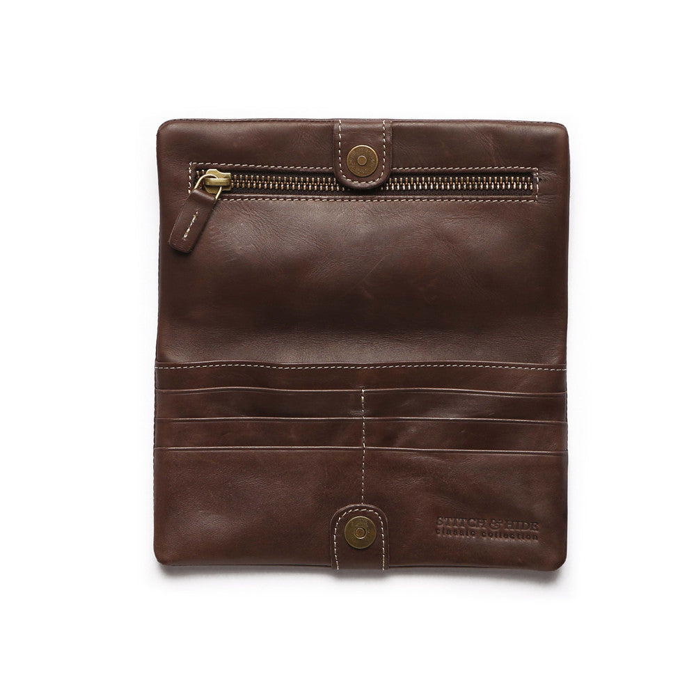 Stitch & Hide Leather Wallet Jesse Chocolate