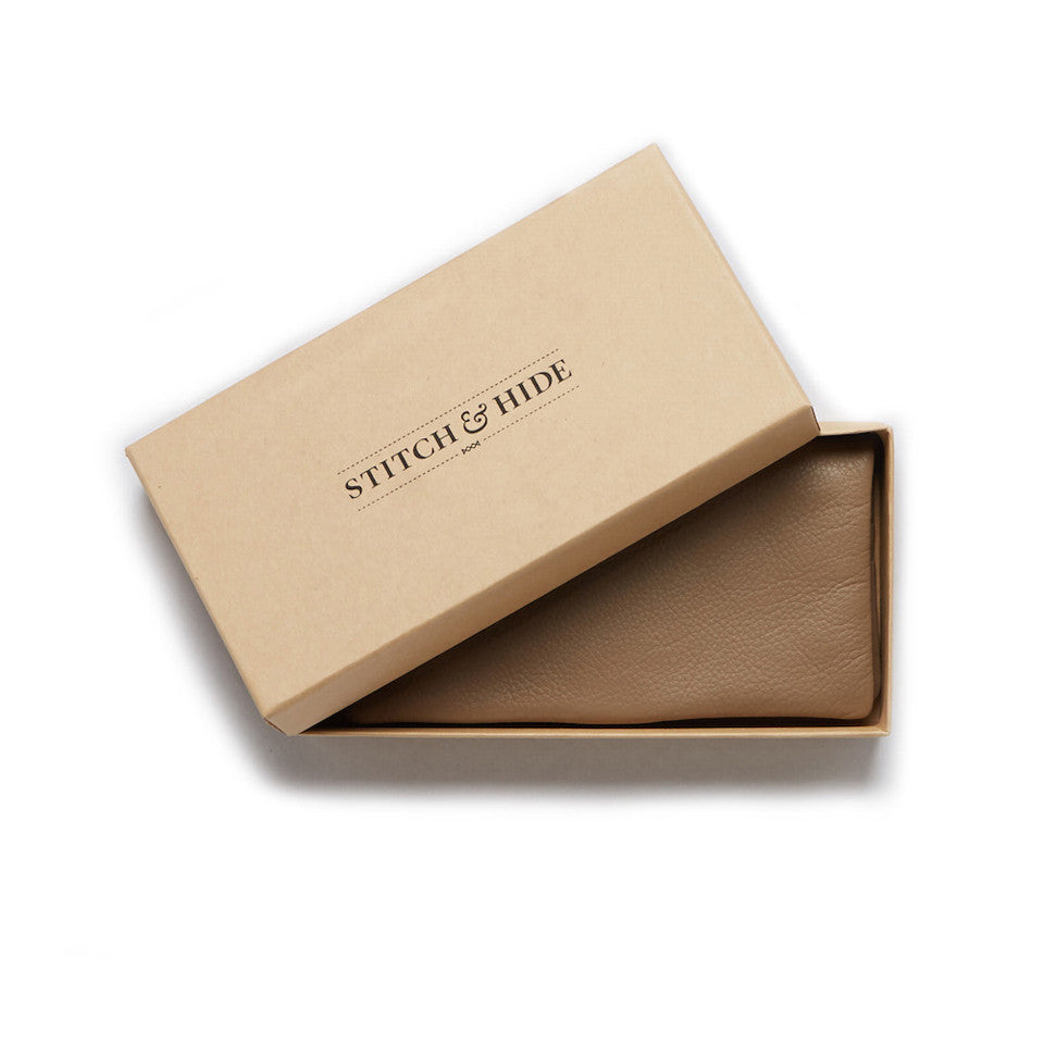 Stitch & Hide Leather Wallet Jesse Dusty Linen