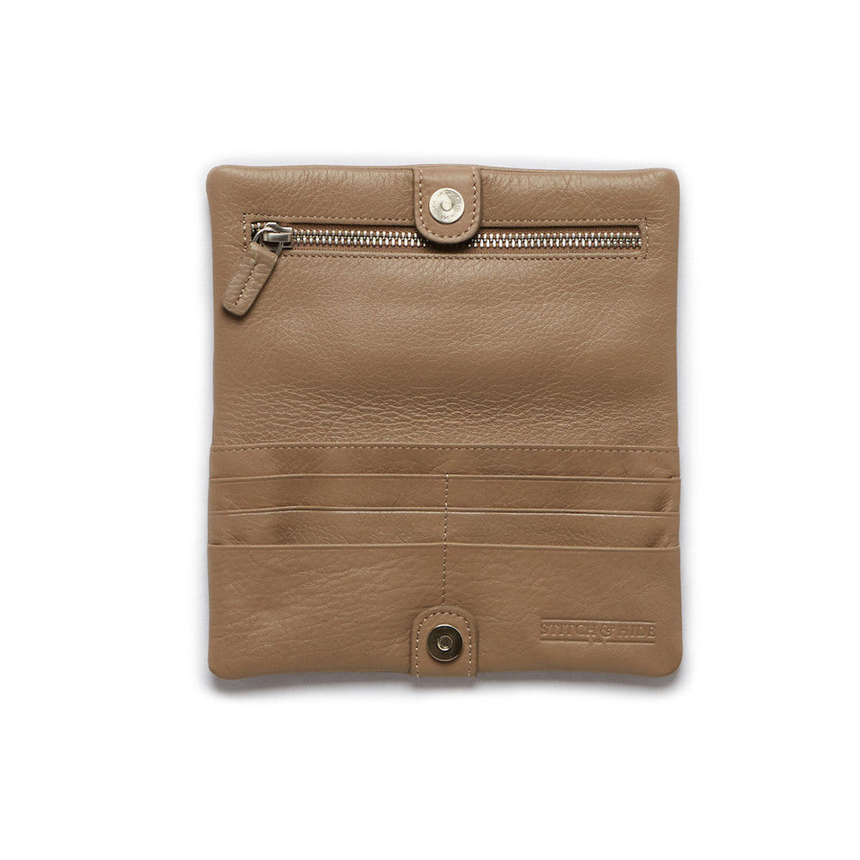 Stitch & Hide Leather Wallet Jesse Dusty Linen