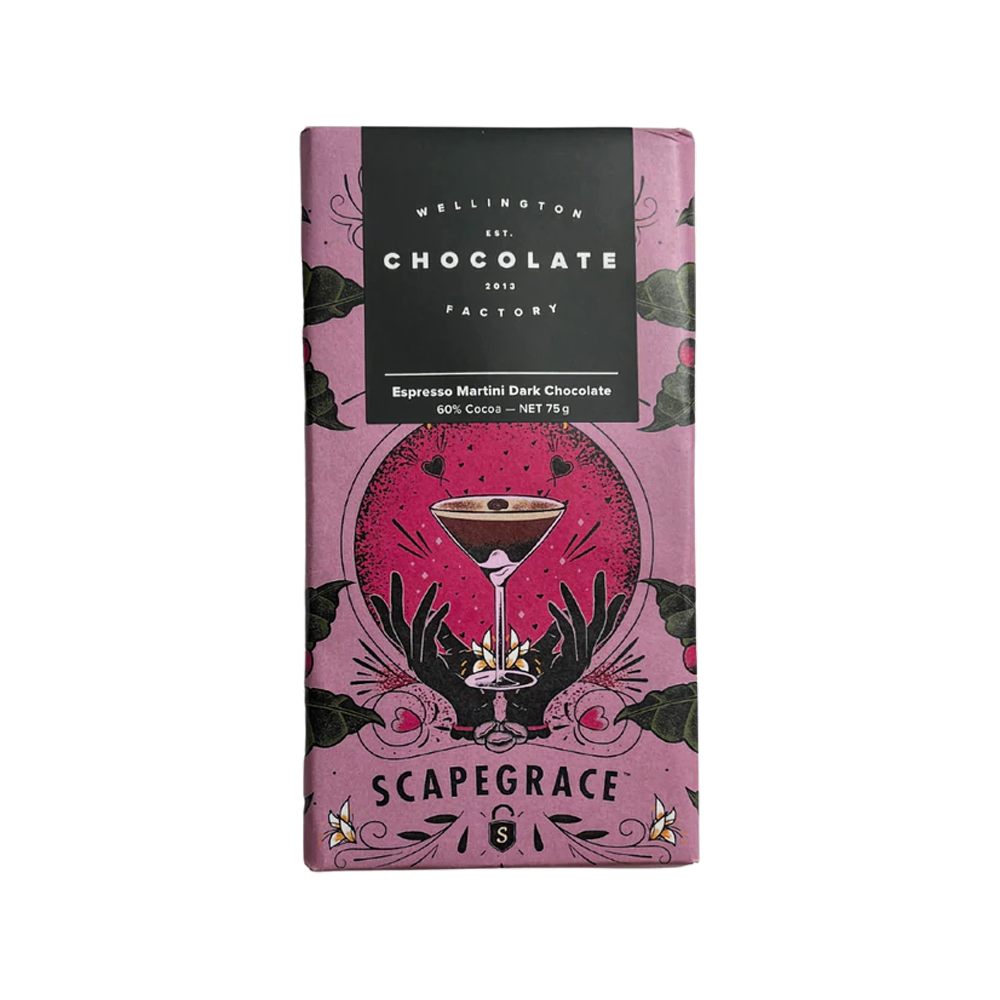 Wellington Chocolate Factory Scapegrace Espresso Martini Bar 75g