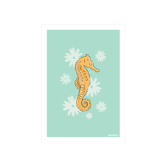 Iko Iko A4 Art Print Pop Seahorse