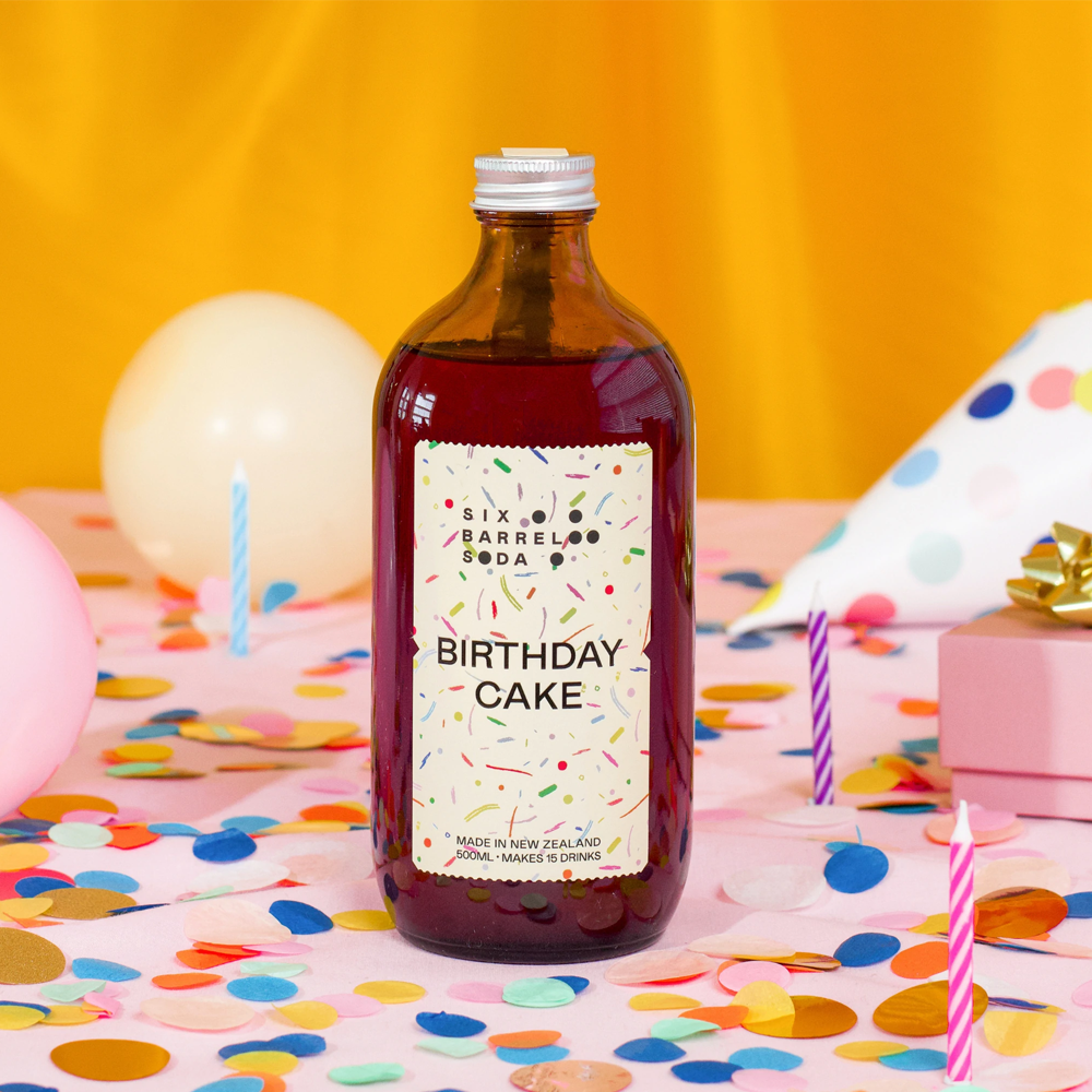 Six Barrel Soda Birthday Cake Syrup