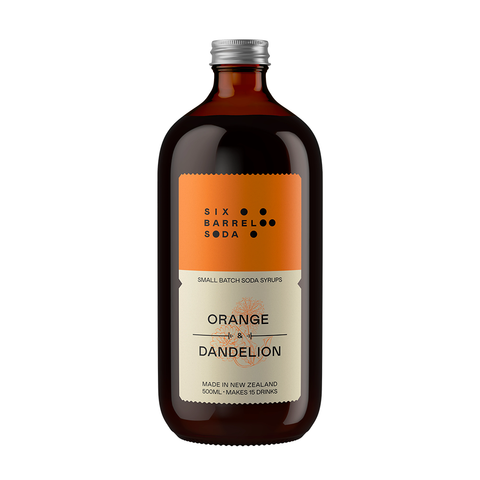 Six Barrel Soda Orange Dandelion Syrup