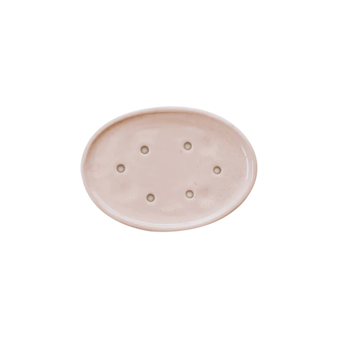 JS Ceramics Soap Dish Pink Sand