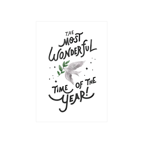 Steer Illustrations X Iko Iko Christmas Card Dove White