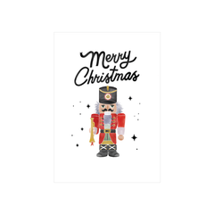 Steer Illustrations X Iko Iko Christmas Card Nutcracker White