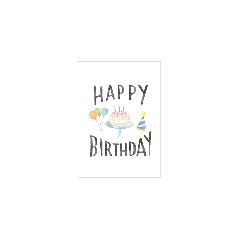 Steer Illustrations X Iko Iko Mini Card Happy Birthday