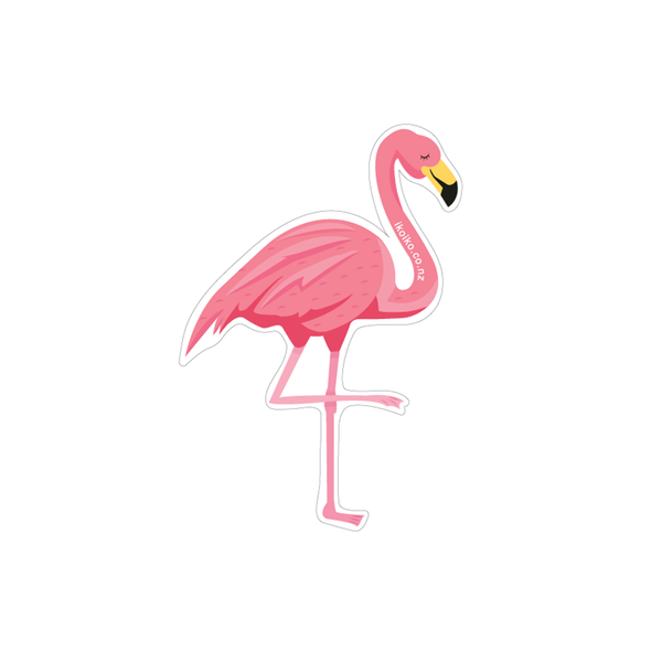Iko Iko Fun Size Sticker Flamingo