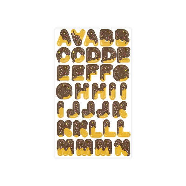 Donut Alphabet Stickers