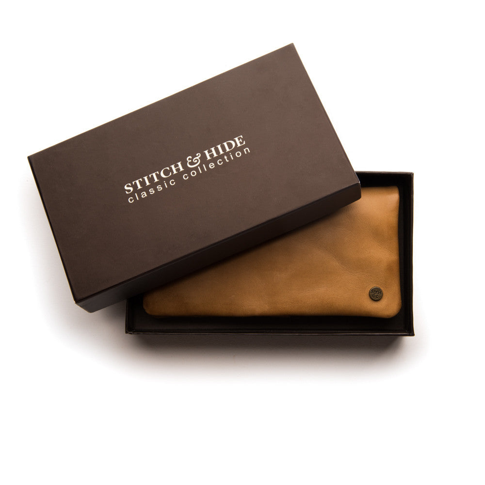 Stitch & Hide Leather Wallet Jesse Caramel