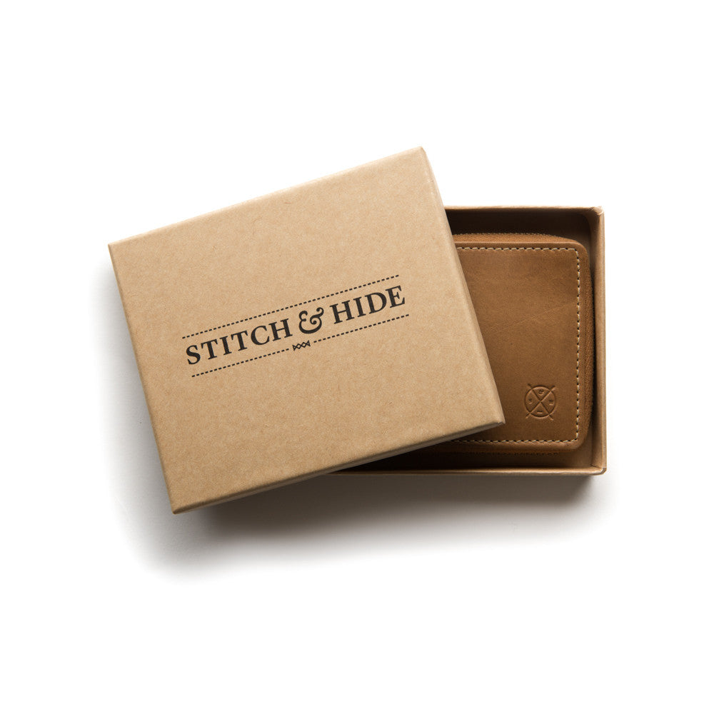 Stitch & Hide Leather Wallet William Natural