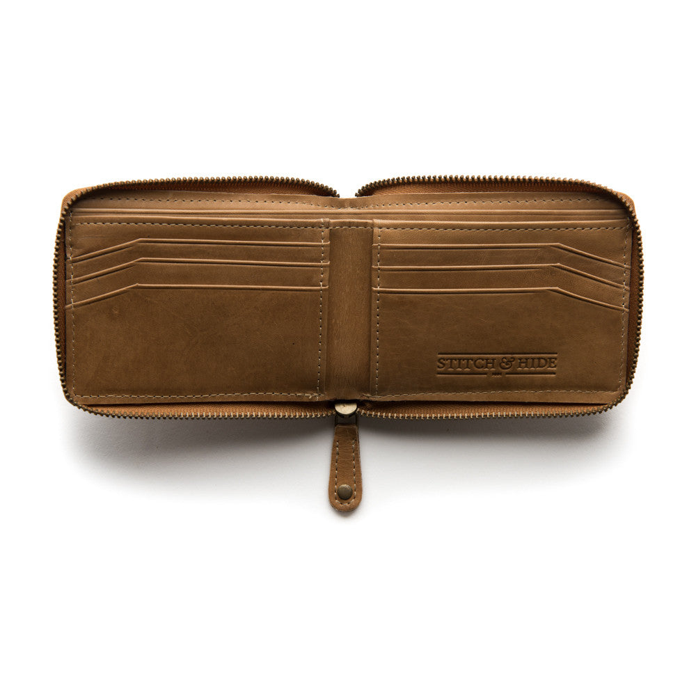 Stitch & Hide Leather Wallet William Natural
